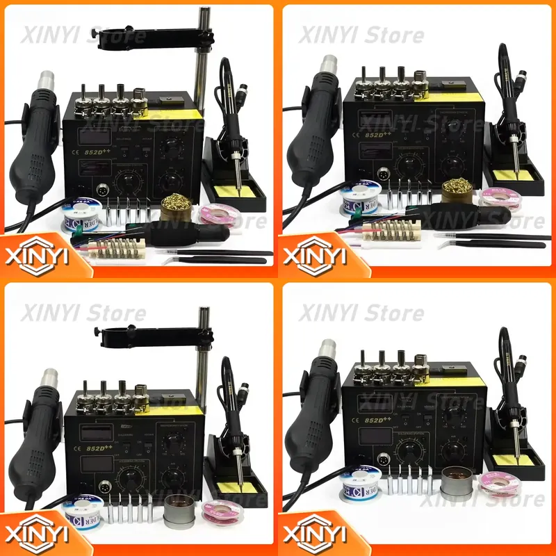 SAIKE 852D++ 2 in 1 SMD Rework - đánh giá và giá Smd Rework Station Hot Air Soldering 2 In 1